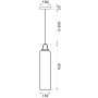 Люстра Скляна Труба APP631-1CP OSW-05636