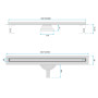 Трап для Душа REA Neox Slim pro Золото 80 REA-G2719