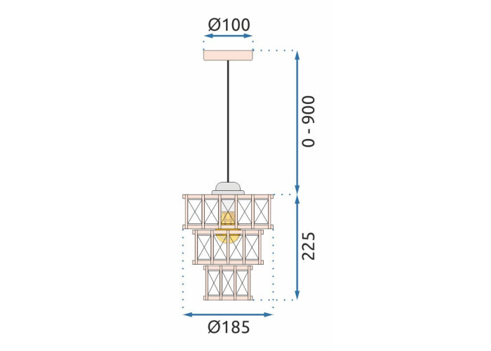 Люстра Кристал APP1104-1CP OSW-06330