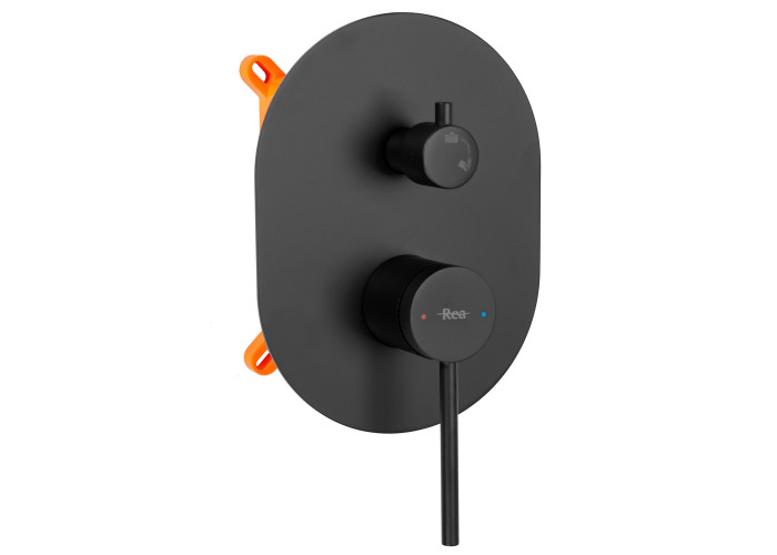 Душовий Гарнітур REA OVAL Чорний BOX REA-P8467