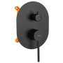 Душовий Гарнітур REA OVAL Чорний BOX REA-P8467