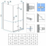 Душова Кабіна REA Molier Хром 80x90 KPL-6367-8535