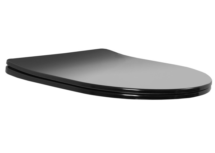 Сидіння Для Унітаза UF DUROPLAST FLAT Чорний REA-C6003