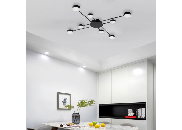 Люстра Чорний 8-Плечова LED APP523-8C OSW-08465
