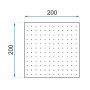 Верхній Душ REA Ultra Slim Square 20x20 REA-P0091