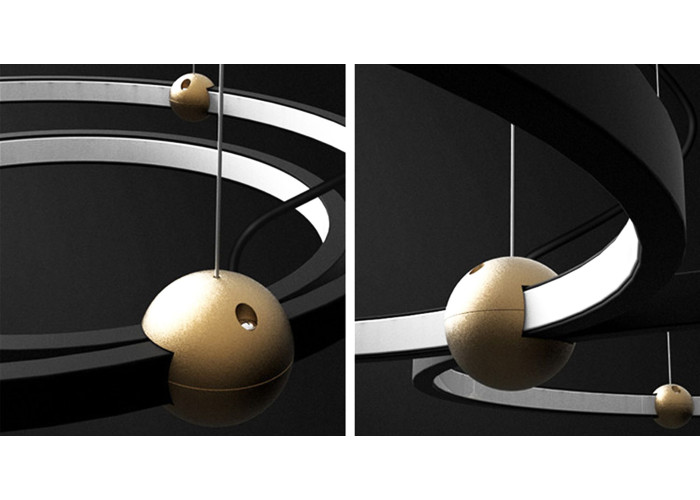 Люстра Чорний Ring LED + Пульт APP692-30-50 OSW-06095