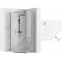 Душова Кабіна Rea Axin 90x90 + Душевий Піддон Чорний 90x90 KPL-K8779-8543