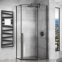 Душова Кабіна REA Diamond 100x100 Чорний REA-K5623