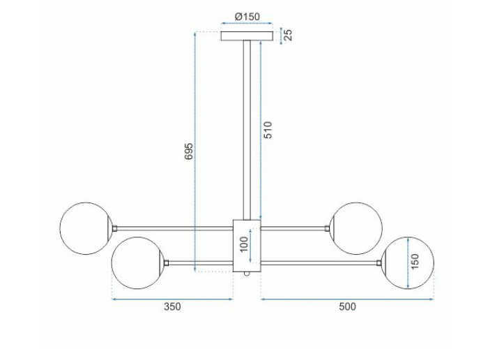 Люстра Метал Industrial APP262-6C OSW-05018