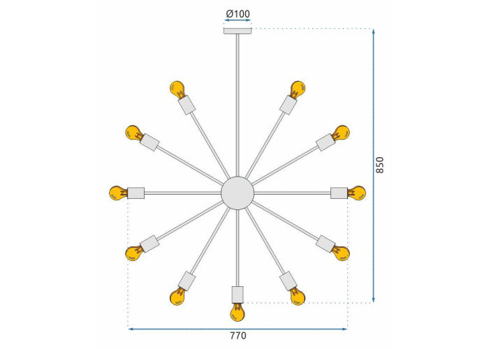 Люстра APP259-18C OSW-00644