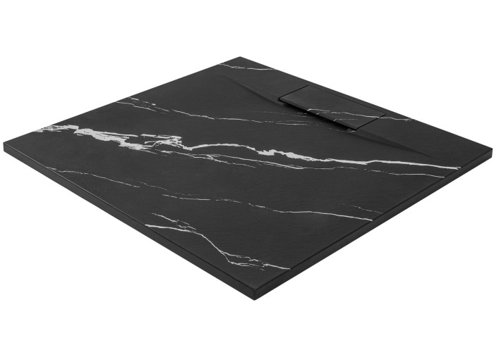 Душовий Піддон Bazalt CARRARA Чорний 90x90 REA-K7003