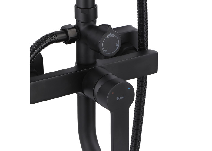 Душевой Гарнітур REA ARGUS BLACK MATT REA-P2389