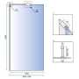 Душова Стінка REA Aero Хром 110 + EVO KPL-3021-08946